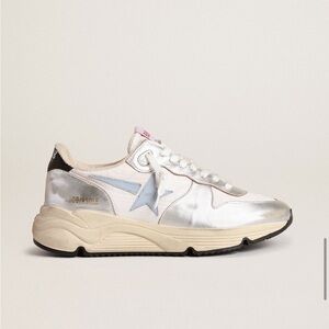 Golden Goose Women's Silver Running Soles